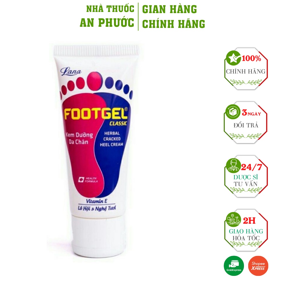 Kem Dưỡng Da Footgel ⚡ CAM KẾT CHẤT LƯỢNG ⚡Kem Dưỡng Da Footgel Chống Nứt Nẻ Làm Mềm Da Chân