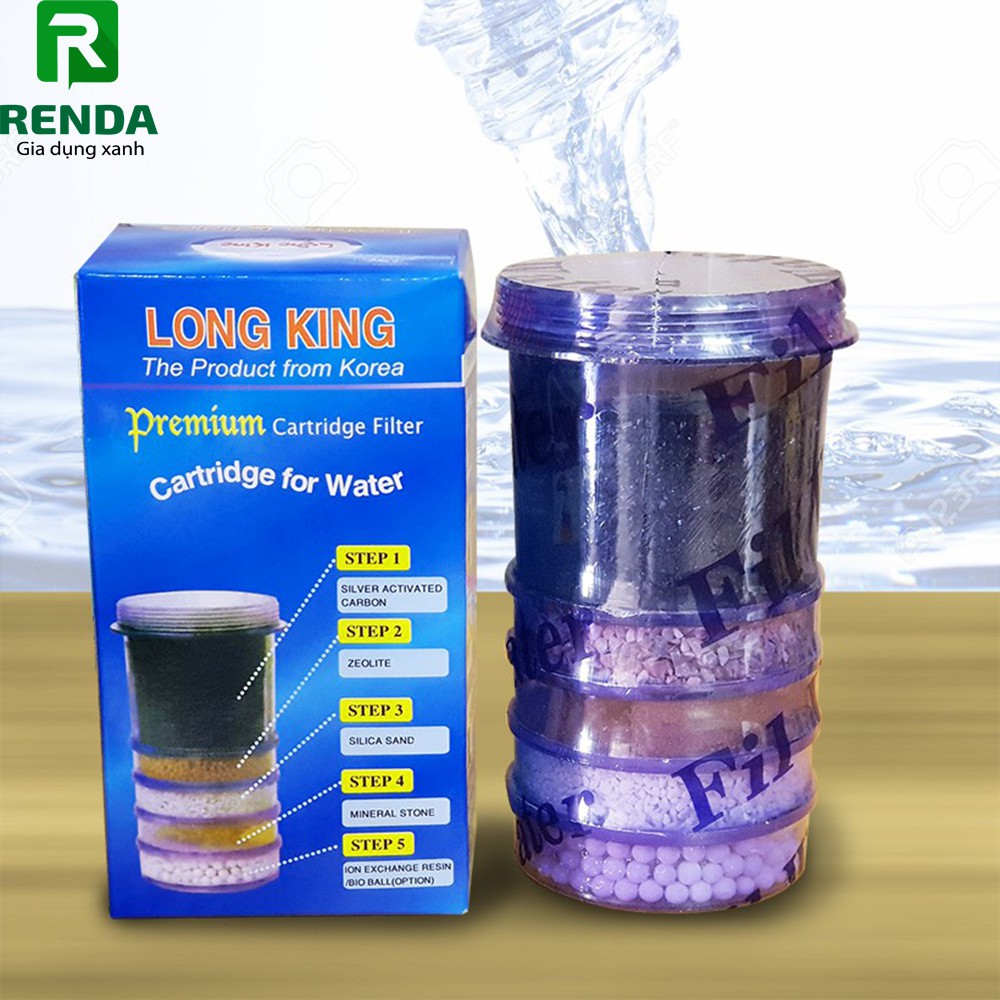 Trụ lọc 5 tầng Long King dùng cho bình lọc nước Hưng Long, Long King