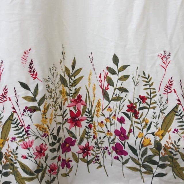 Vải Cotton hoa chân