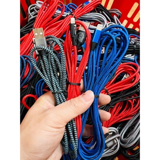 Dây cap sạc bọc dù chân ip-tyc-micro