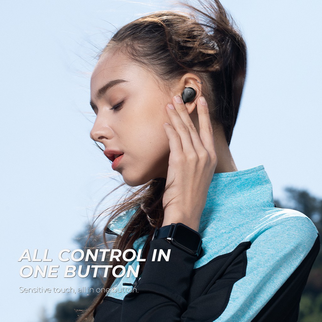 Tai nghe True Wireless Earbuds SoundPEATS T2 Chống ồn ANC, Xuyên âm, Pin 10h, Bluetooth V5.1 - Hàng chính hãng