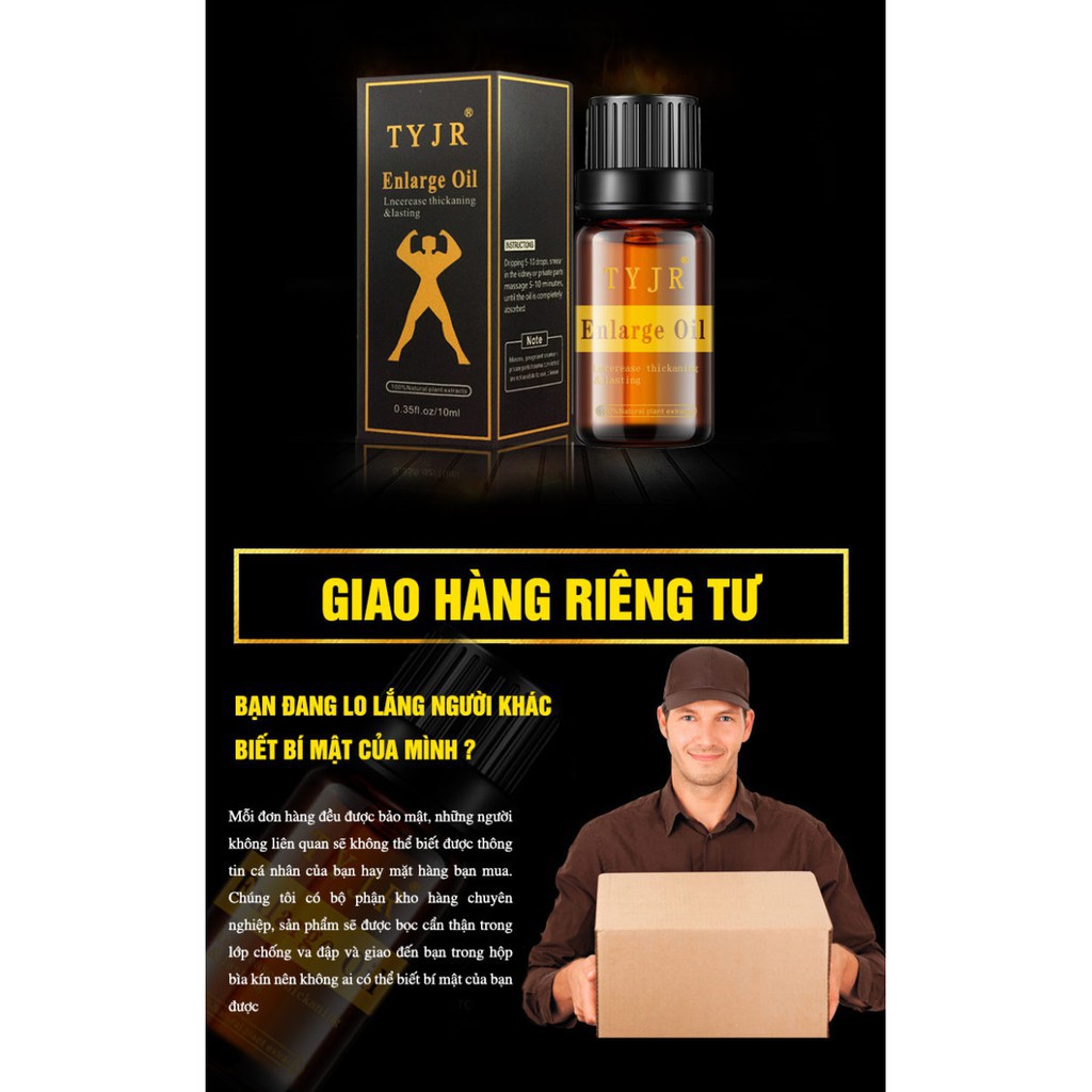 Dầu massage dương vật, kéo dài thời gian, tăng cường kích cỡ, hứng thú cho nam giới TYJR