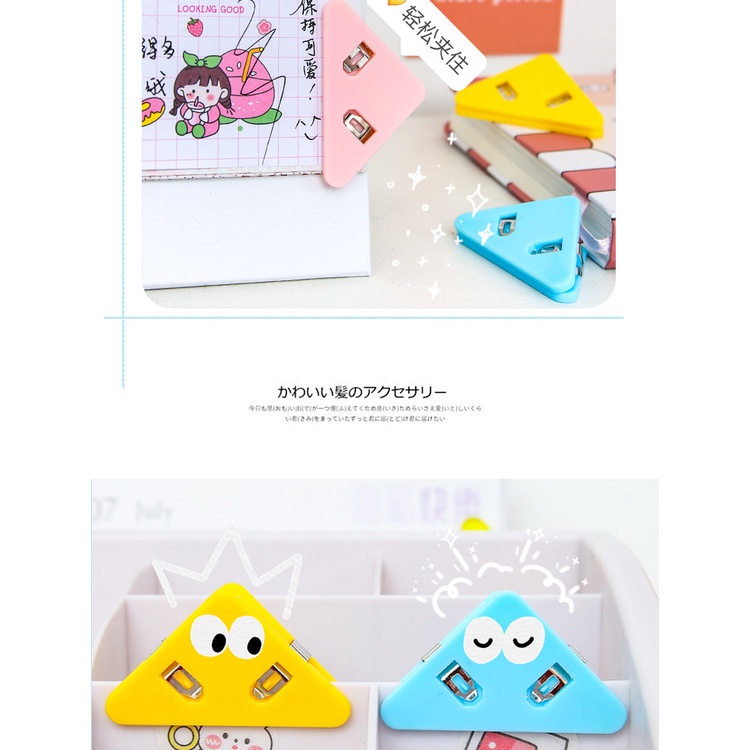 Kẹp Giấy Hình Tam Giác Dễ Thương