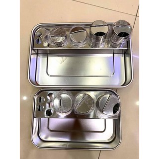 Bộ khay Inox dùng trong y tế spa thẫm mỹ viện