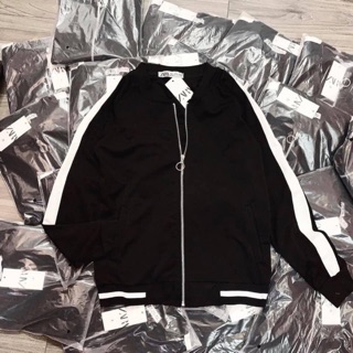 Áo bomber đen