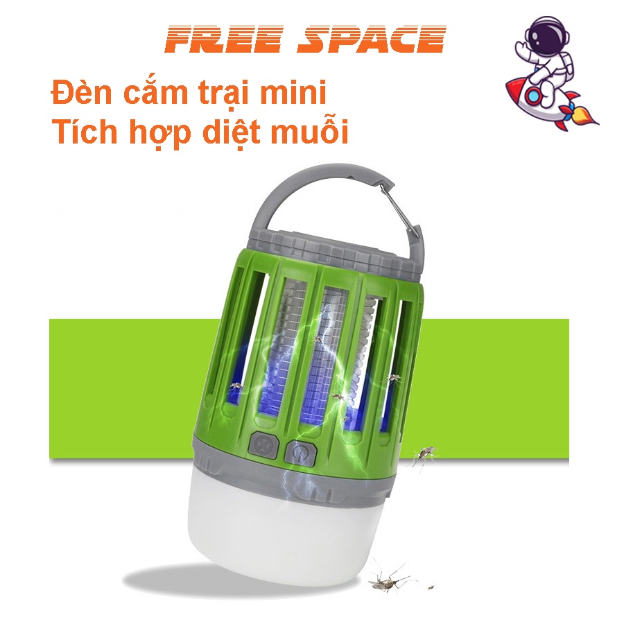 Đèn Cắm Trại Mini Sạc PIN Kết Hợp Diệt Muỗi 3 Chế Độ Sáng Treo Lều Cắm Trại Kháng Nước Tiêu Chuẩn IP55