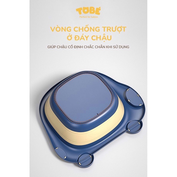 Chậu rửa mặt TOBÉ gấp gọn hình ngộ nghĩnh đáng yêu cho bé