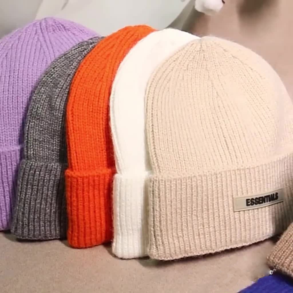 [Mã FAMARAL2 giảm 10K đơn 50K]Mũ Len essentials Nam Nữ unisex nhiều màu phong cách Hàn Quốc