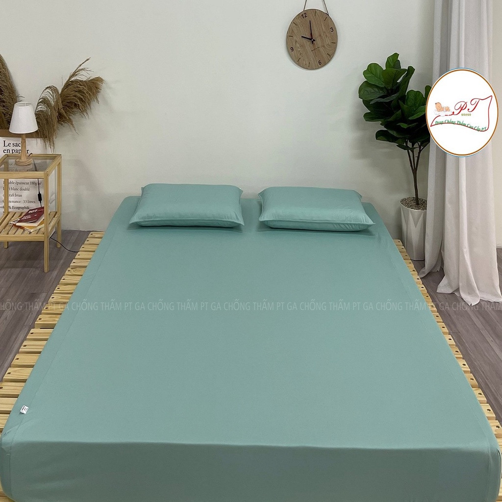 Ga chống thấm cho bé chính hãng PT thun lụa organic cao cấp - mềm mịn mát không nóng không bí không sột soạt