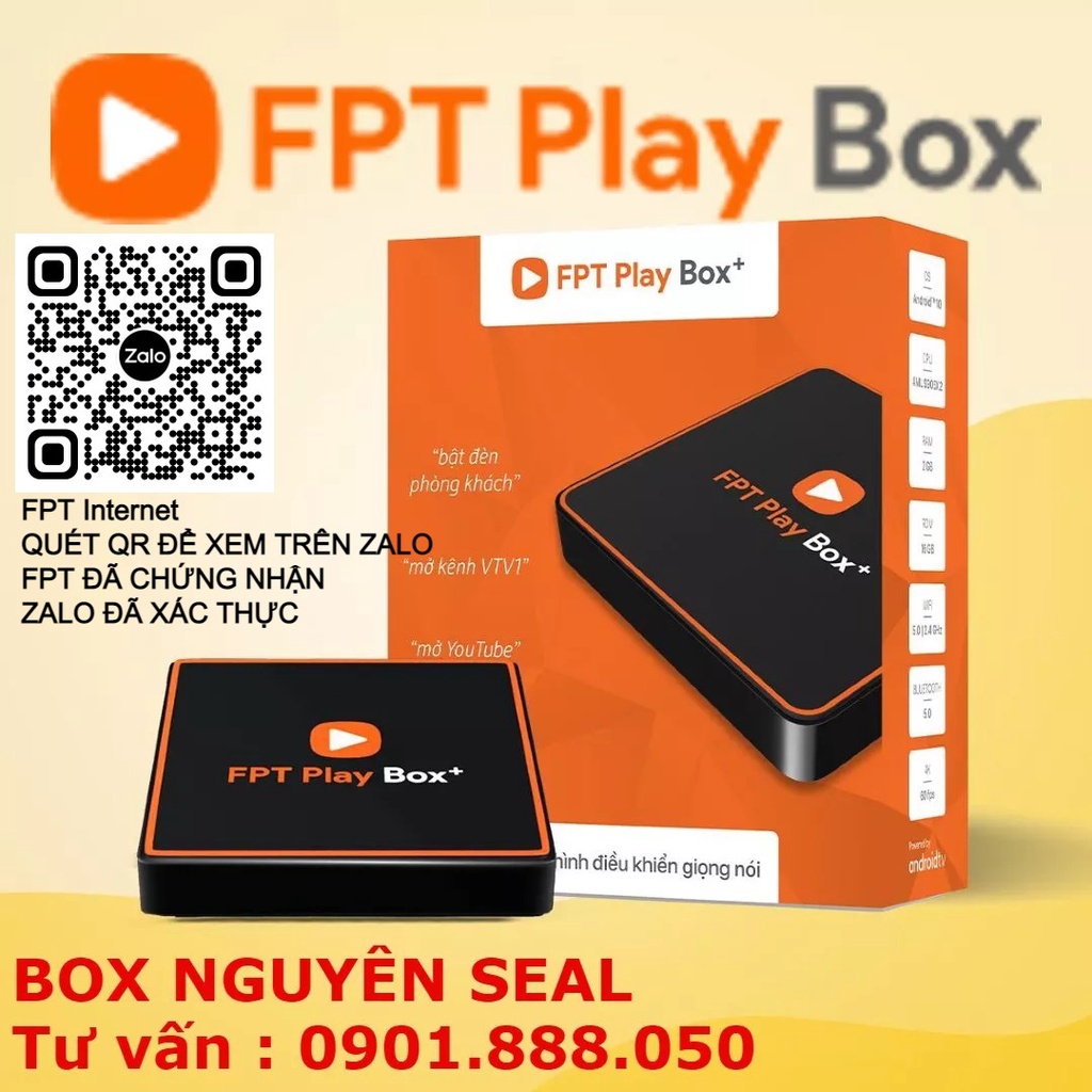 FPT Play Box 2020 T550 2Gb truyền hình điều khiển giọng nói android tv box fpt smart box fpt box 2021 Chính Hãng