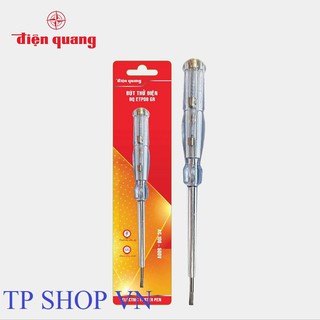 Bút thử điện Điện Quang ĐQ ETP08 GR ( Đầu vít dẹp, 190 mm, màu xám trong )