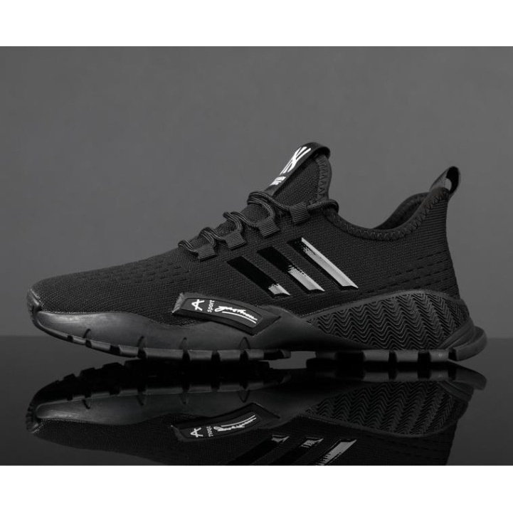 Giày nam sneaker thể thao Chữ NY 3 sọc siêu thoáng khí