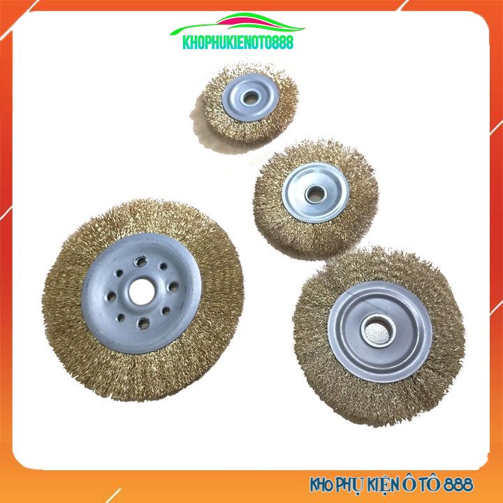 Chổi đánh gỉ sắt chà, nhám  đánh bóng đường kính từ 100mm - 200mm