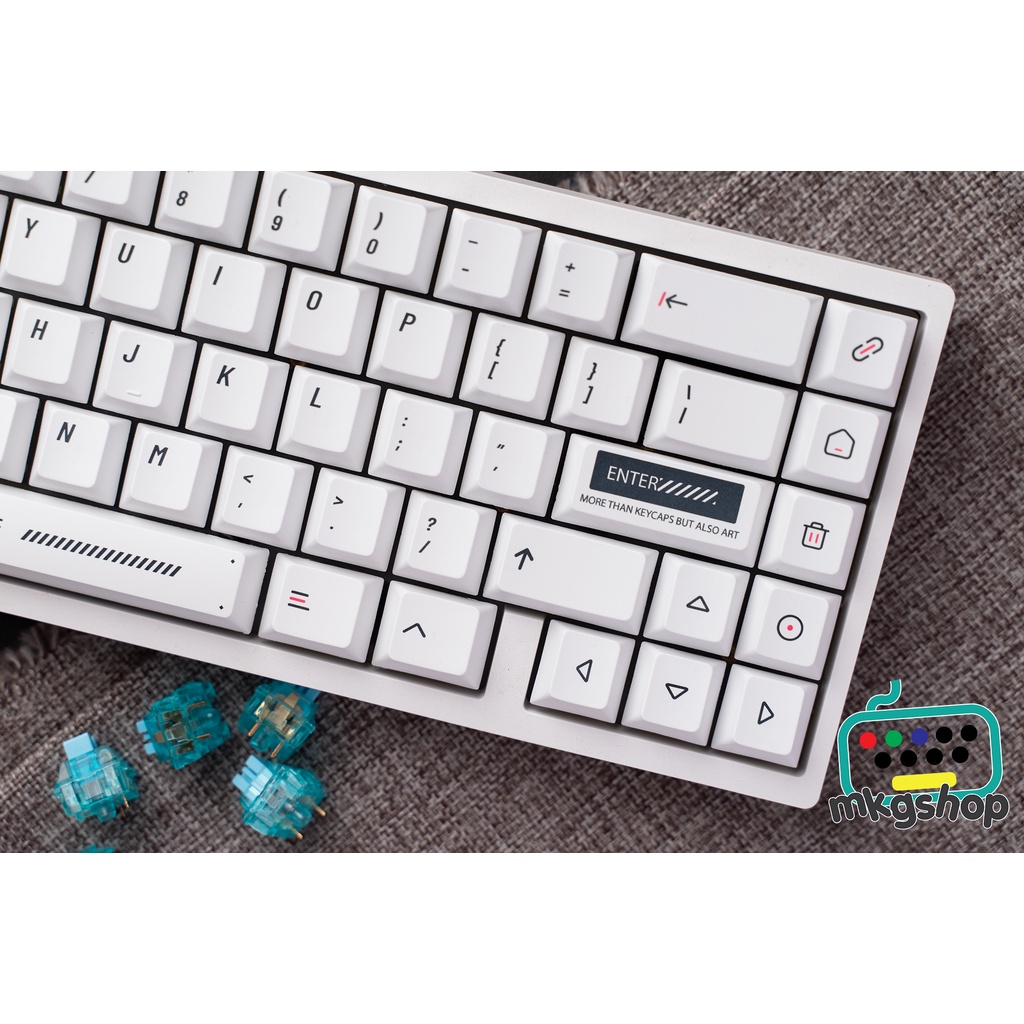 Keycap MacOS Minimal PBT 131 nút dày nút bàn phím cơ