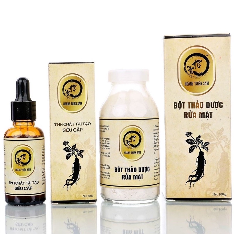 Combo Hoàng Thiên Sâm ( Bột Rửa Mặt & Tinh Chất Hoàng Thiên Sâm )