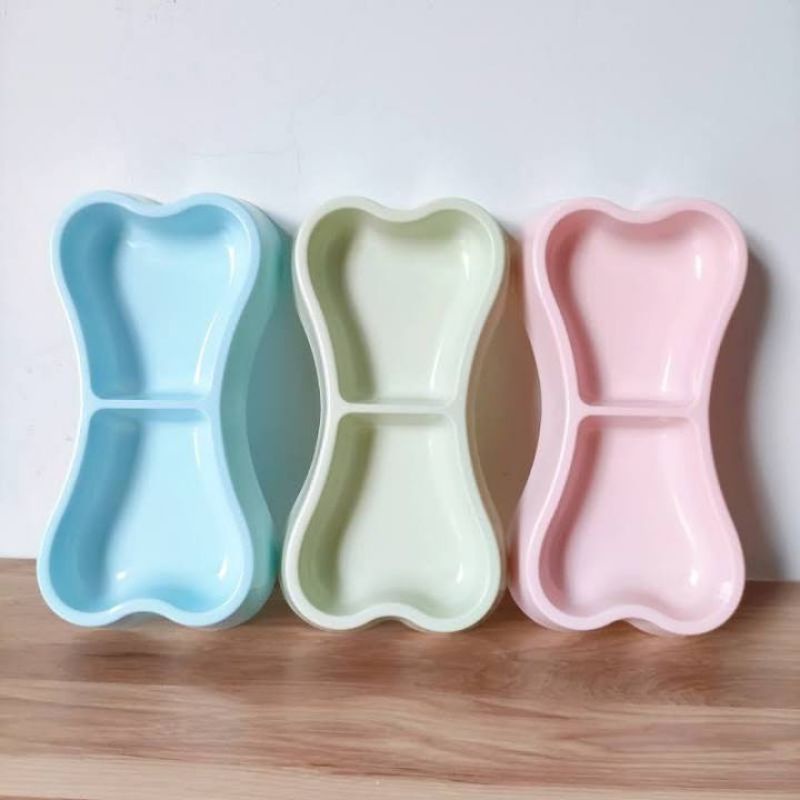 Bát Nhựa Đôi Chân Thấp Nhựa Cứng Nhiều Màu Đẹp Đựng Thức Ăn Cho Chó Mèo Vừa Tầm Mèo Dưới 1 Tuổi - Bobo Pet Shop Hà Nội