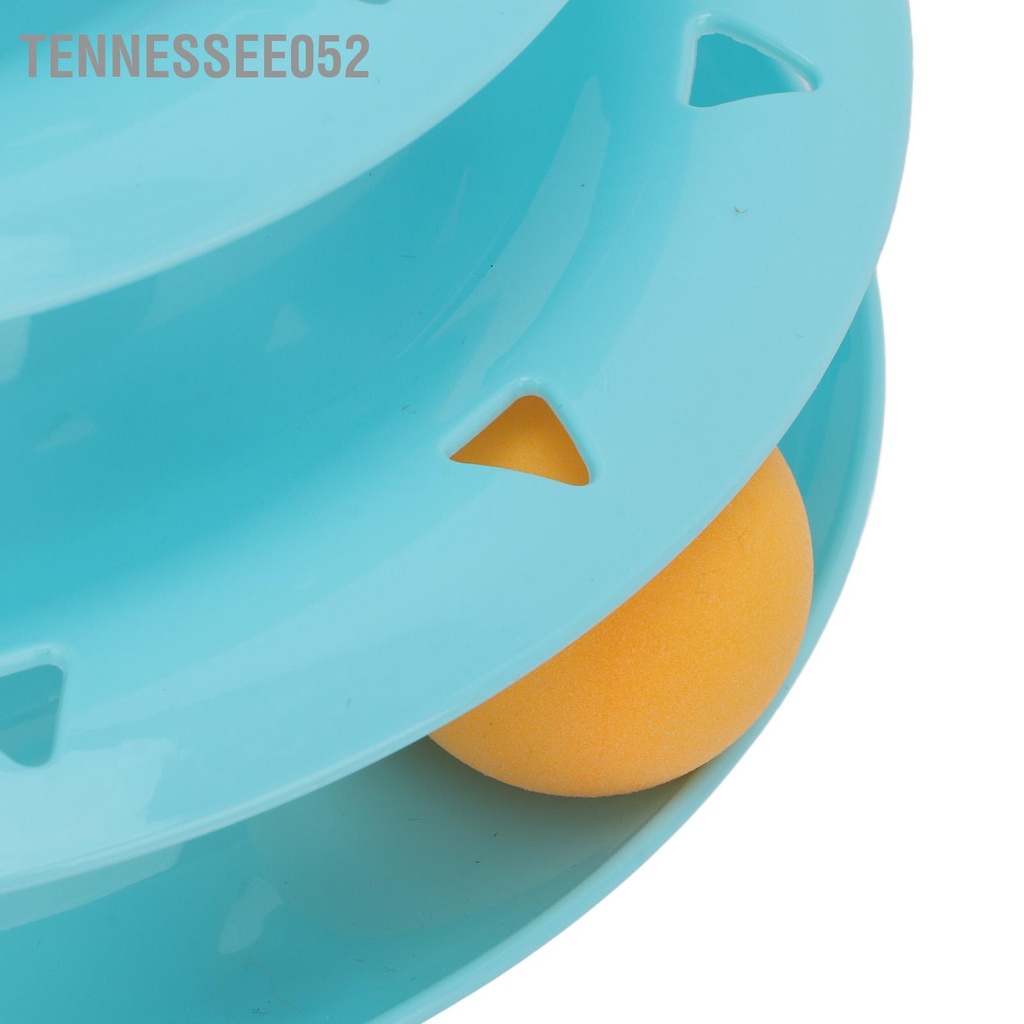 Tennessee052 Đồ chơi con mèo lăn 3 tầng Tháp tương tác đồ cho trong nhà