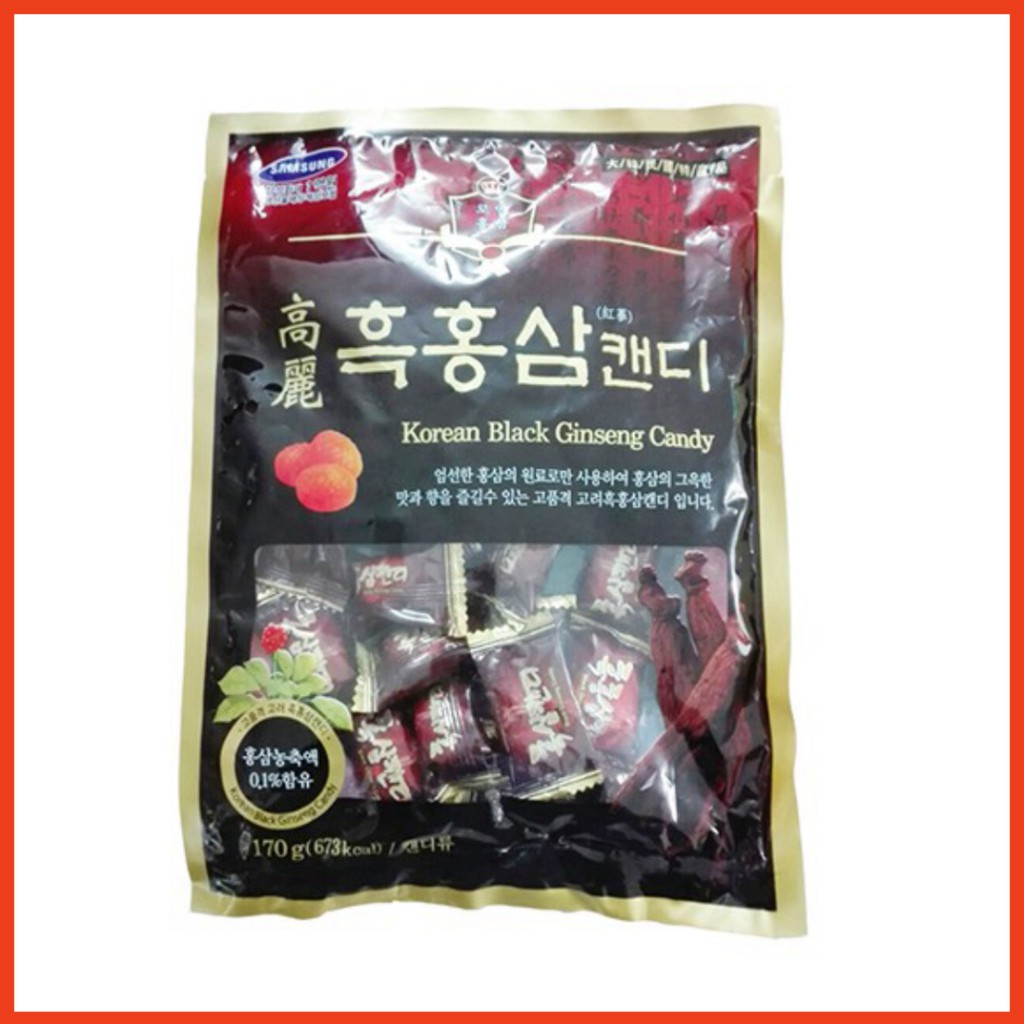 [Flash Sale] Kẹo Hắc Sâm Hàn Quốc 170g