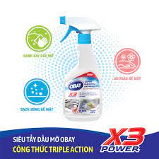 Siêu tẩy dầu mỡ X3 Power Obay