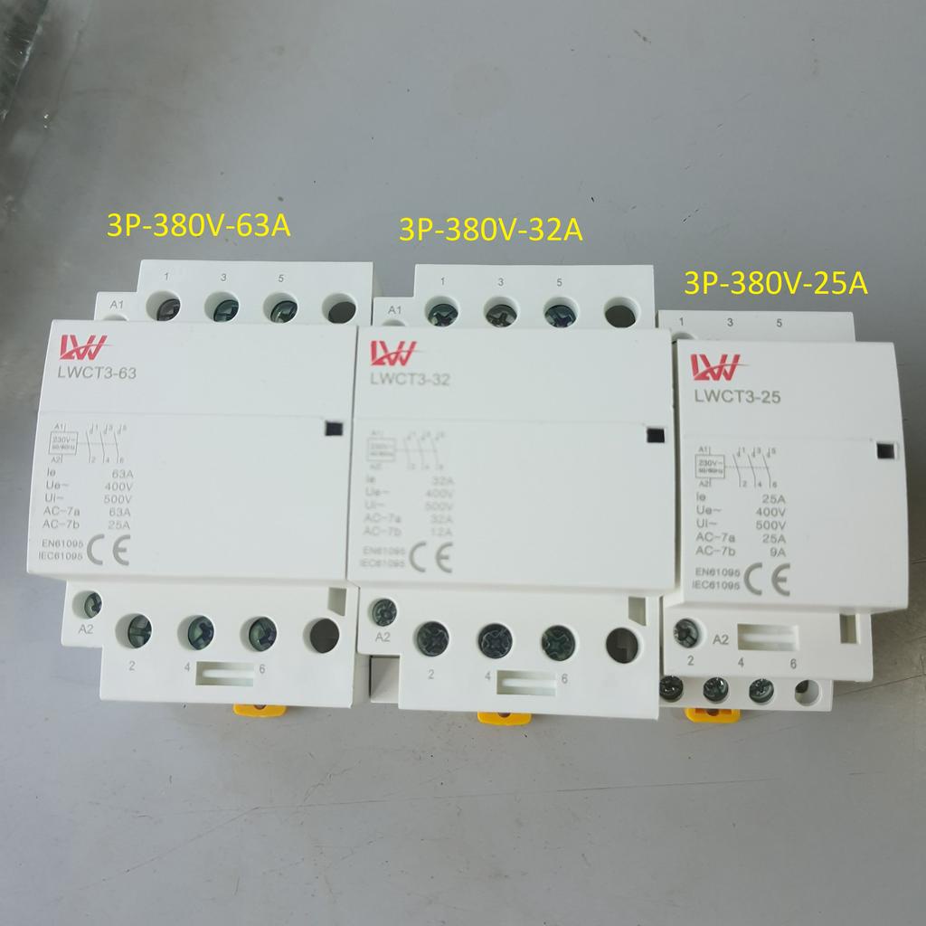 Khởi động từ 3P 380V LW 25A 32A 63A chuyên lắp tủ hàng chất lượng độ bền cao