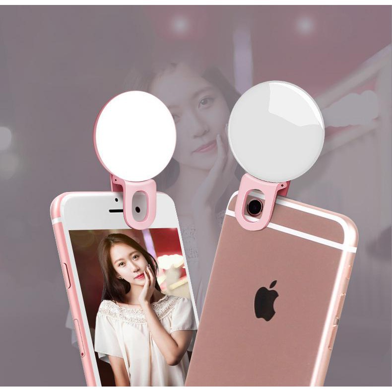 Đèn Led – Đèn Selfie Tự Sướng Mini Hàn Quốc Làm Đẹp Da - Đèn Kẹp Flash Gắn Với Điện Thoại, Linh Kiện, Thiết Bị Điện Tử