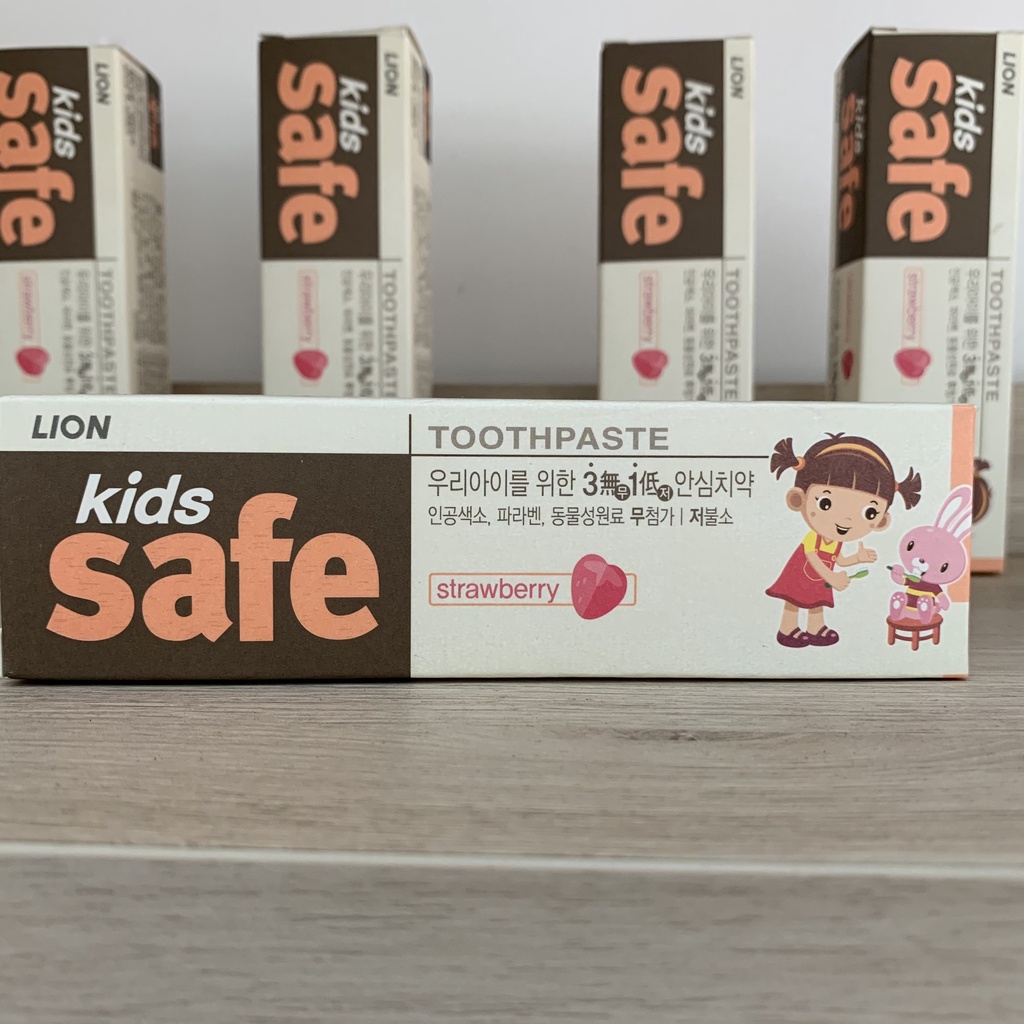 Kem Đánh Răng Trẻ Em Lion Kids Safe Hàn Quốc Sản Phẩm Chăm Sóc Răng Miệng Của Trẻ 90g