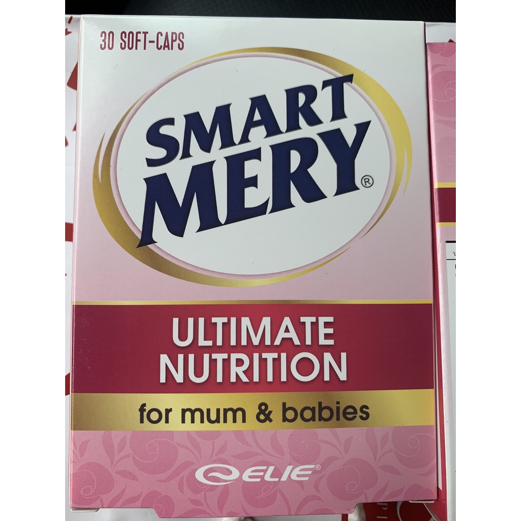 [BỔ BÀ BẦU] SMART MERY - BỔ SUNG SẮT VÀ CÁC VITAMIN CẦN THIẾT CHO BÀ MẸ MANG THAI - Hộp 30 viên - NHẬP KHẨU ANH