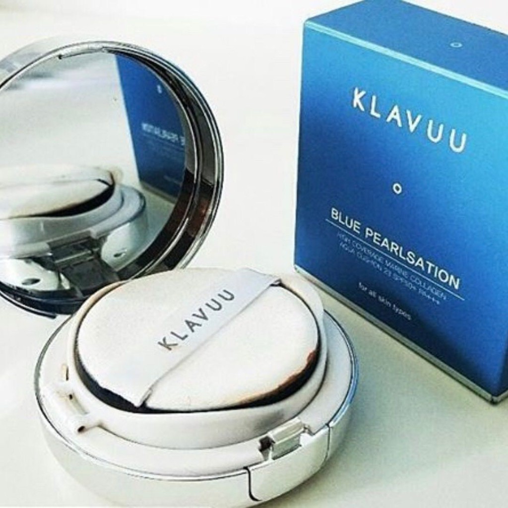 KLAVVUU HIGH COVERAGE MARINE COLLAGEN AQUA CUSHION NHẬP KHẨU CHÍNH HÃNG - 2914