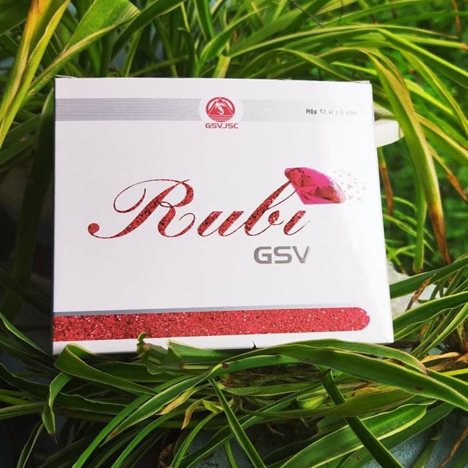 Rubi GSV - Viên Uống Đẹp Da, Sạm Da, Nám Da, Bổ Sung Vitamin, Cho Da Mụn, Trắng Da