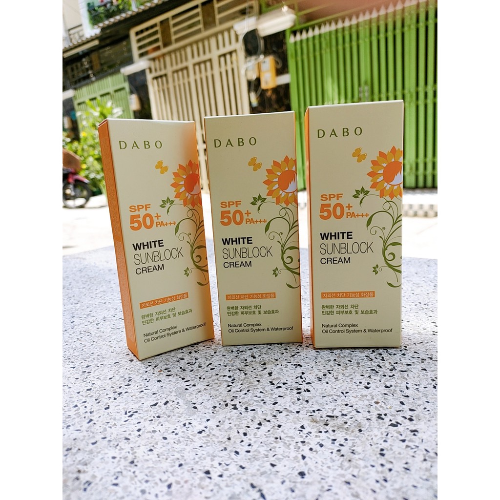 Kem chống nắng DABO white sunblock cream SPF50 PA+++