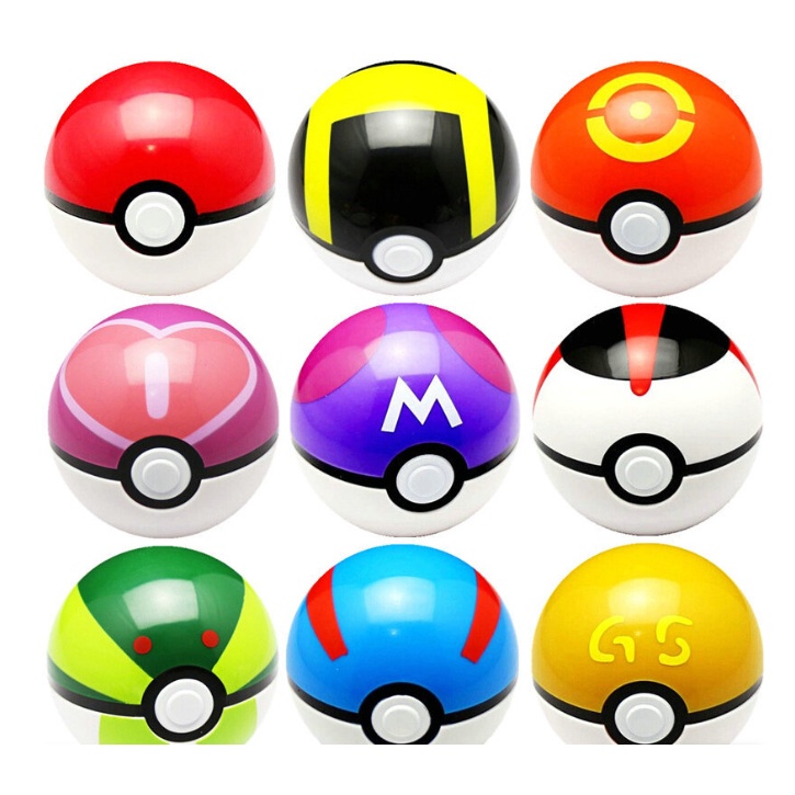 Quả cầu Pokemon đồ chơi cho bé , quả cầu pokemon chứa bảo bối thần kì bằng nhựa đa dạng mẫu