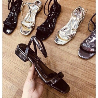Sandal nữ quai ngang gót vuông 3 phân cực xinh