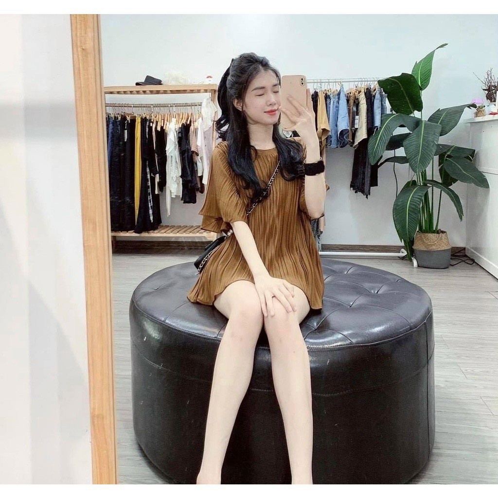 Áo bầu xinh - Áo bầu công sở kiểu chất Thô mềm đẹp mặc nhà mát