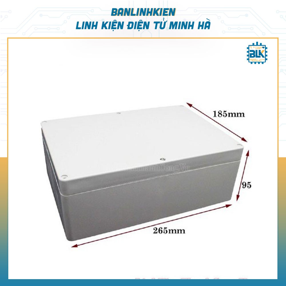 Hộp Nhựa 265x185x95MM