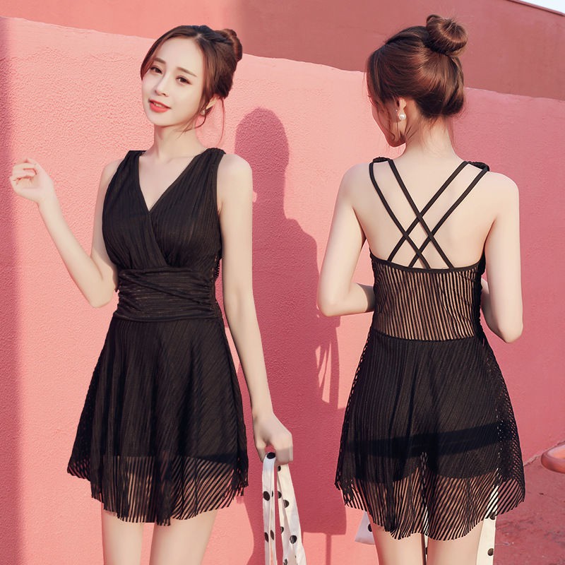 tu dungÁo tắm một mảnh nước nóng màu đỏ lưới xẻ tà kiểu mới Hot Spring Đồng phục Bảo thủ 1 | BigBuy360 - bigbuy360.vn