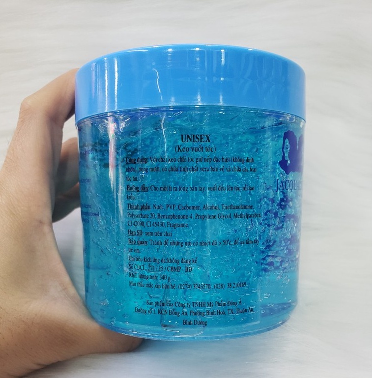 GEL VUỐT TÓC UNISEX JACQUALINE 340g