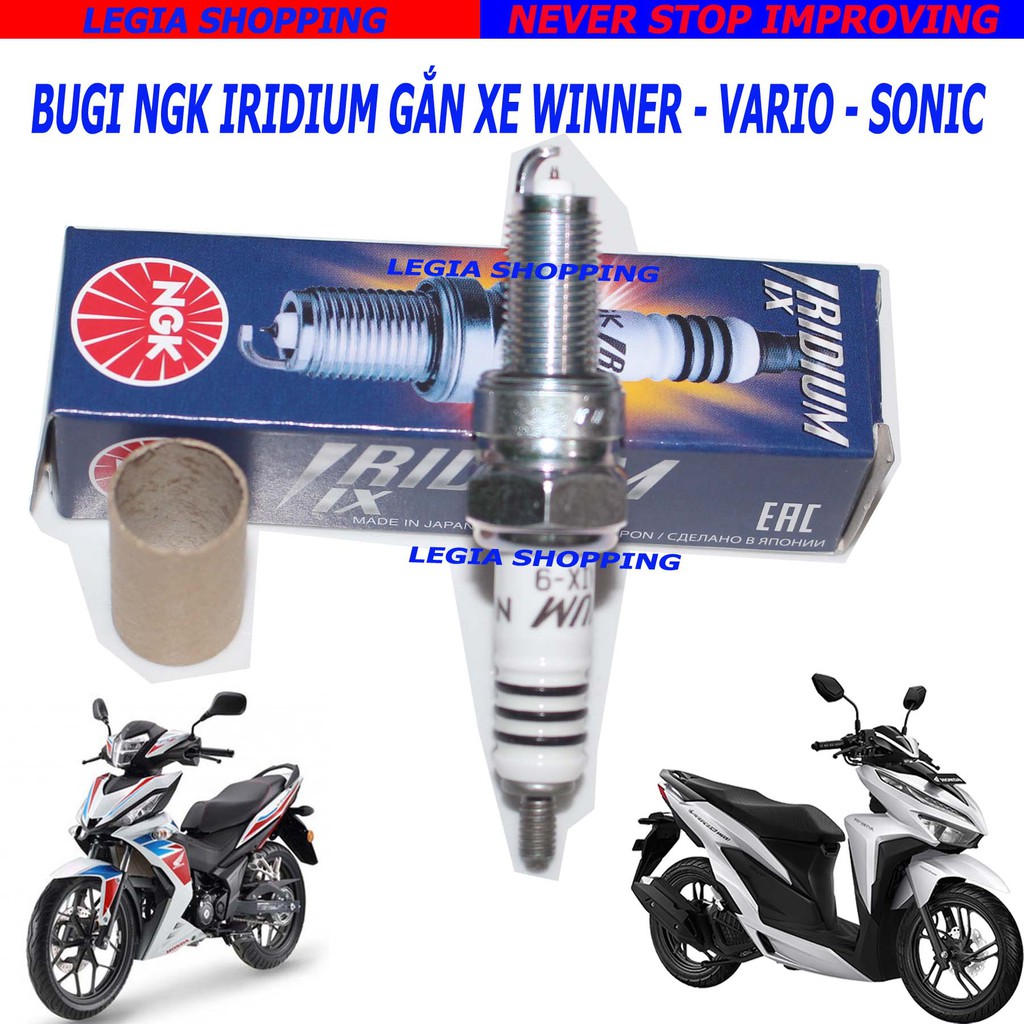 BUGI NGK IRIDIUM CPR9EAIX-9 GẮN XE WINNER - SONIC - CBR - VARIO