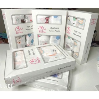 Set 2 khăn sợi tre Aden cao cấp siêu mềm mịn cho bé
