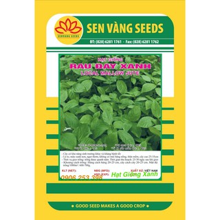 Gói 20Gr Hạt giống Rau Đay Xanh Giàu dinh dưỡng Dễ trồng