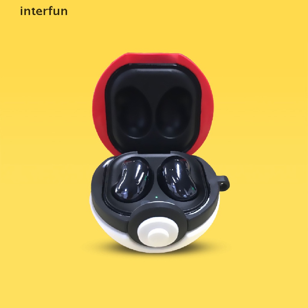 Vỏ Bảo Vệ Hộp Sạc Tai Nghe Samsung Galaxy Buds Pro / live Hình Quả Bóng pokemon