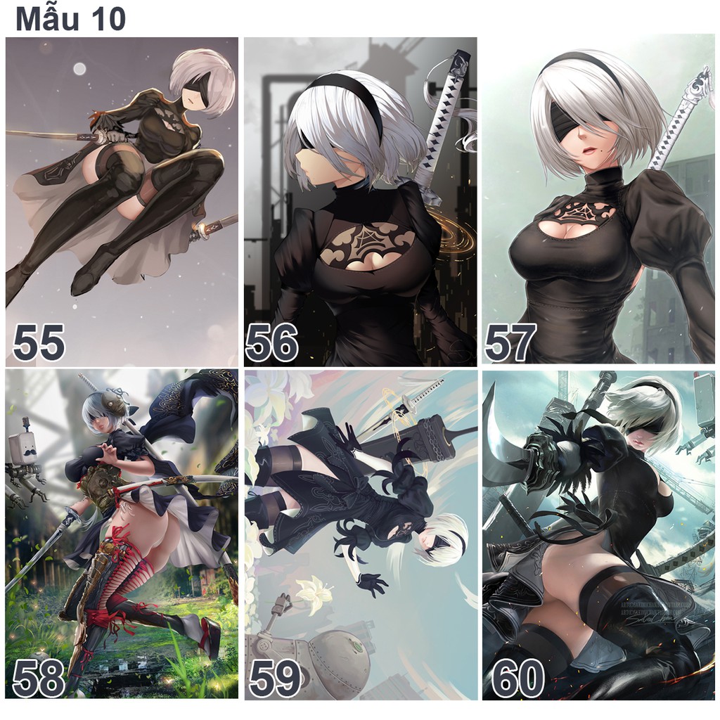 Poster- Tranh dán tường anime/ game NieR Automata