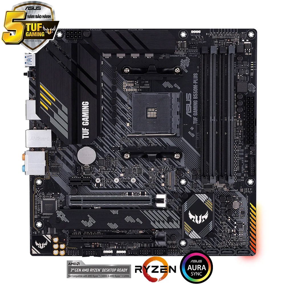 Mainboard ASUS TUF GAMING B550M-PLUS - Bảo hành 36 tháng