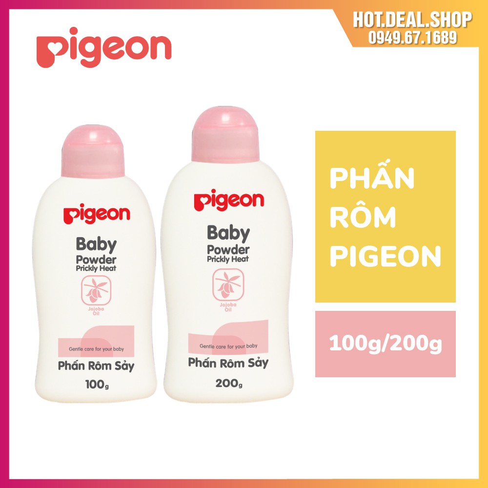 [Chính Hãng] Phấn rôm sẩy Pigeon chop bé nắp màu 100g / 200g