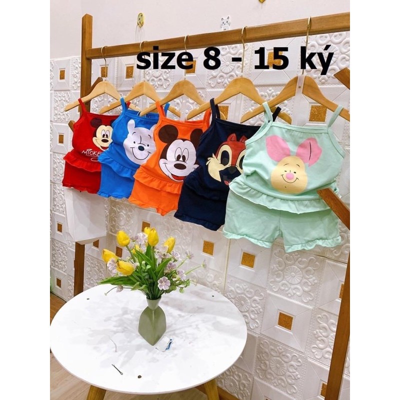 ComBo 5Bộ Cotton 4 Chiều Cho Bé Mặc Hè