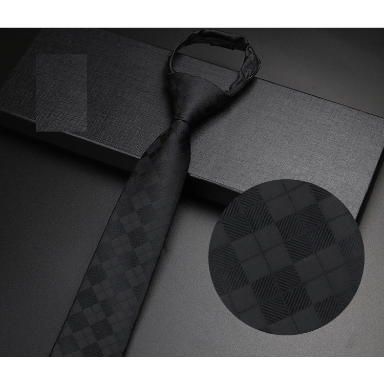 Cà vạt 6cm thắt sẵn cao cấp phong cách Hàn Quốc, Cavat MC, Cravat chú rể, Calavat dự tiệc, Cravat chụp ảnh CV-6306