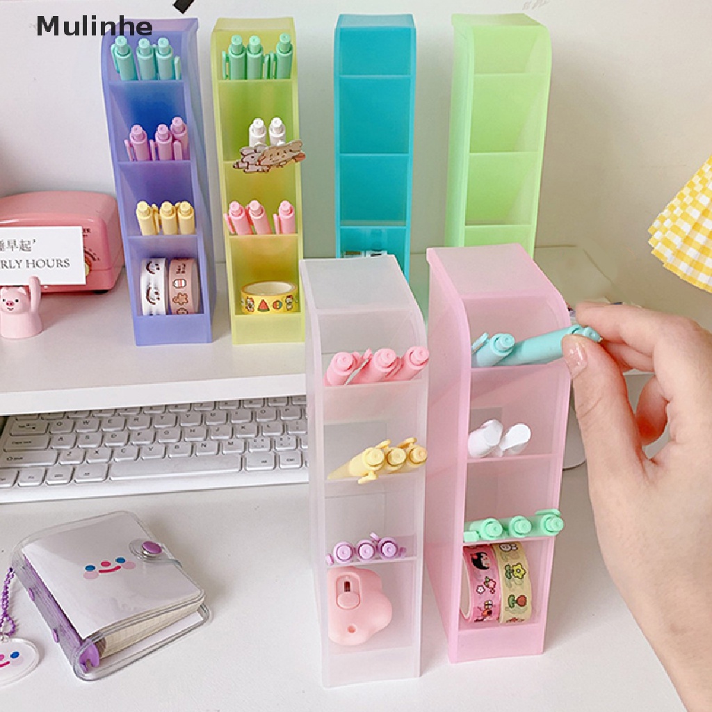 Khay đựng bút 4 ngăn tùy chọn màu sắc dễ thương