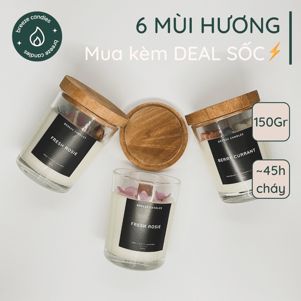 [TẶNG HŨ 129K][6 mùi hương] NẾN THƠM HŨ 150GR (~45h đốt)