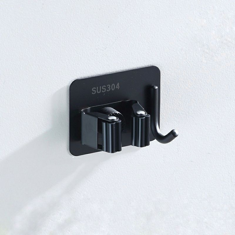 Móc treo chổi, cây lau nhà INOX 304, không cần đục lỗ