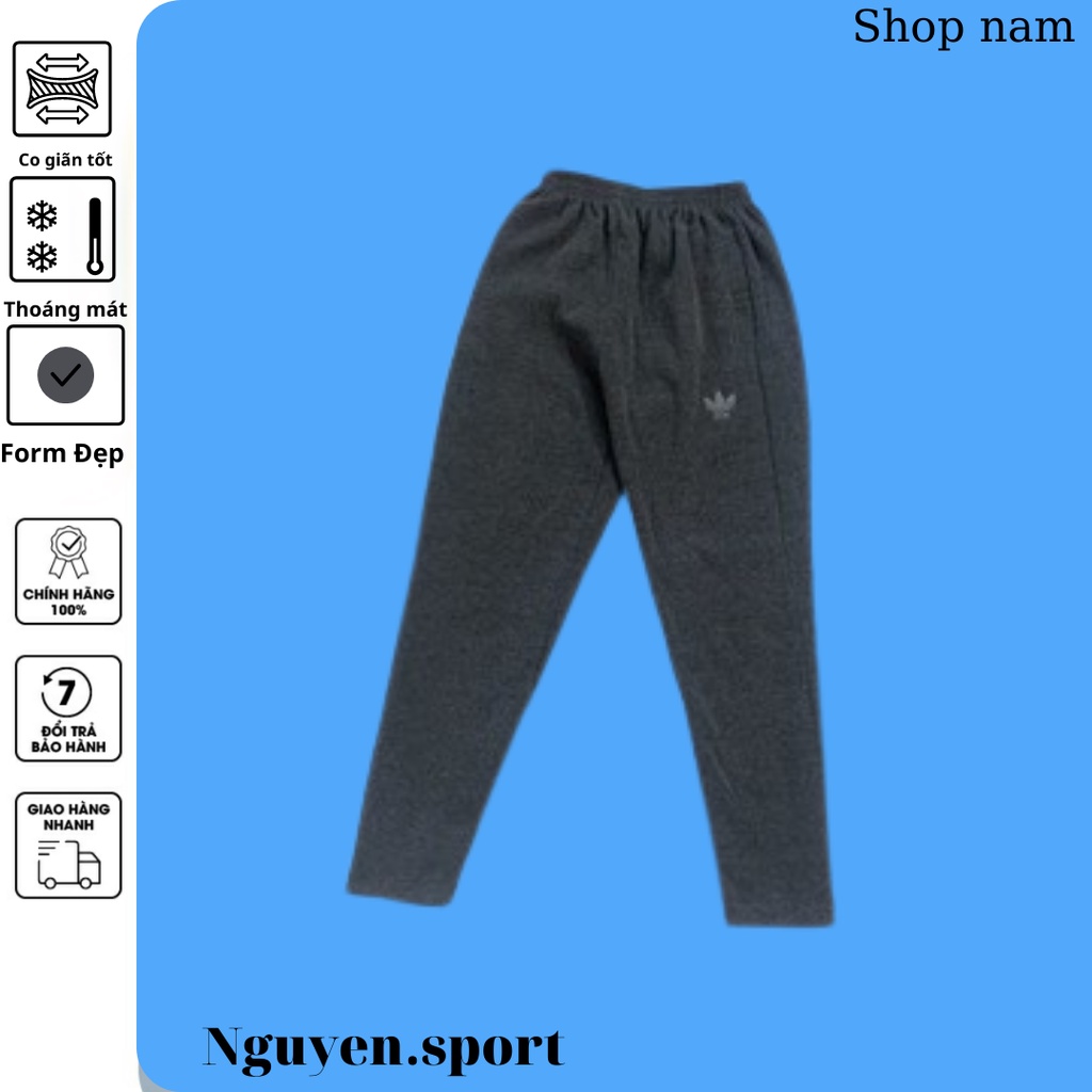 Quần nỉ nam Nguyen.sport nỉ bông dày dặn cực ấm chất co dãn mặc nhà thời trang, thoải mái, ấm áp Q22