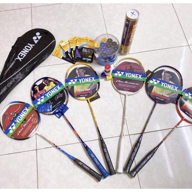 Vợt cầu lông Yonex giá rẻ siêu bền đẹp cho học sinh sinh viên người mới chơi - tặng cuốn cán bao vợt dây vợt